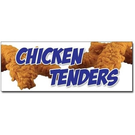 Signmission CHICKEN TENDERSsticker fingers strips new supplies stand cart trailer, 48" H, D-48 Chicken Tenders D-48 Chicken Tenders